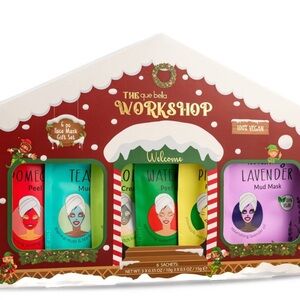 NWT Workshop 6-Piece Face Mask Gift Set. Adorable Christmas gift! 6 masks in pkg